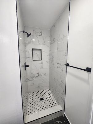 Bathroom, Glass Shower, Interior, Marble Walls