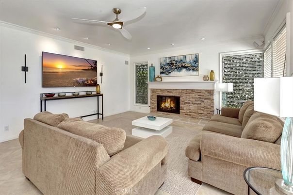 Fireplace, Interior, Living room, Recessed Lighting