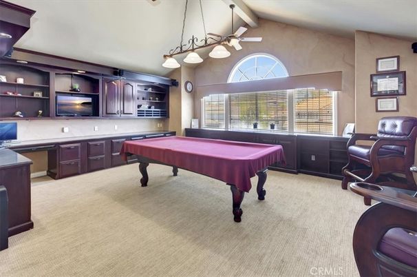 Billiard Table, Game Room, Interior, Pendant Lights