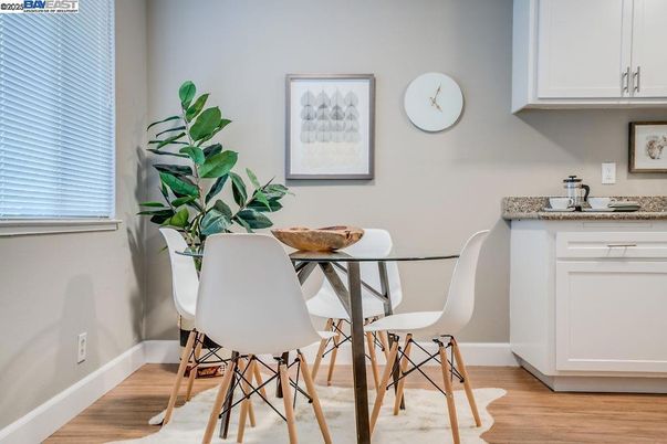 Dining room, Interior, Wood Texture Flooring