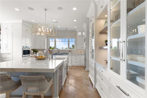 Interior, Kitchen, Pendant Lights, Recessed Lighting, Stainless Steel Appliances
