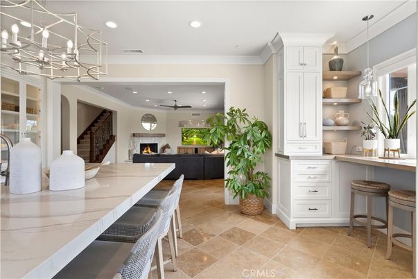 Fireplace, Interior, Living room, Pendant Lights, Recessed Lighting