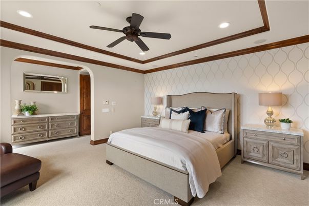 Bedroom, Interior, Recessed Lighting