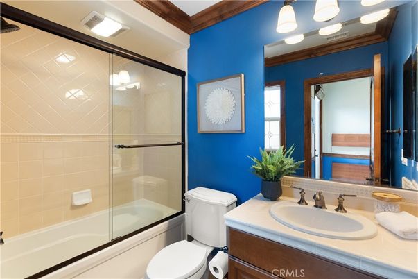 Bathroom, Glass Shower, Interior, Tile Countertops