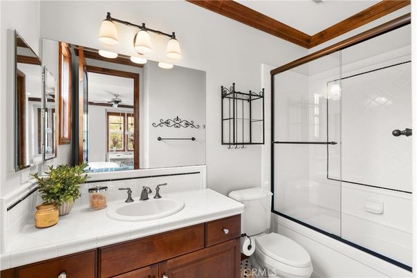 Bathroom, Glass Shower, Interior, Tile Countertops