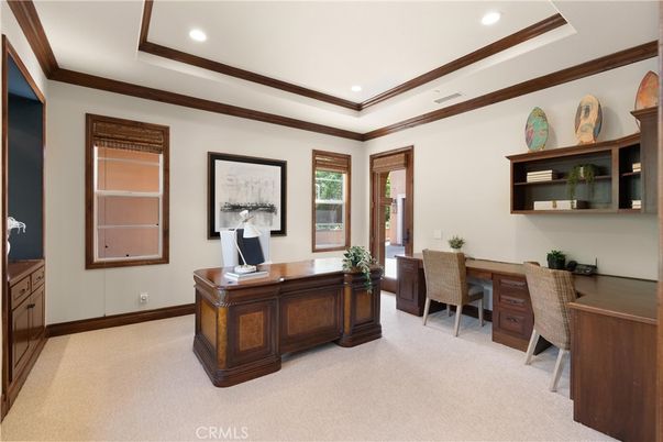 Home Office, Interior, Recessed Lighting