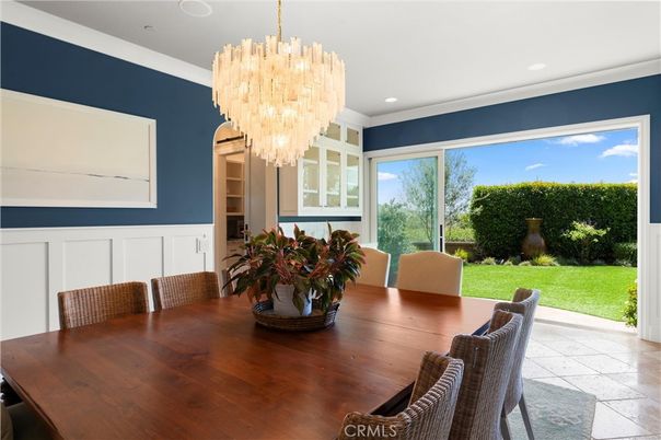 Chandelier, Dining room, Interior, Recessed Lighting