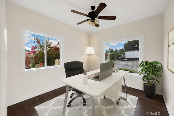 Home Office, Interior, Wood Texture Flooring
