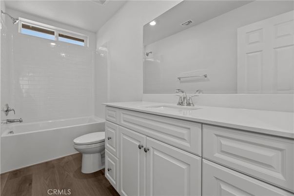 Bathroom, Interior, Recessed Lighting, Wood Texture Flooring