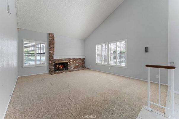 Empty room, Fireplace, Interior