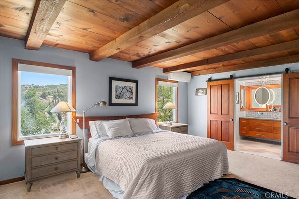 Bedroom, Interior, Wooden Beams, Wooden Ceilings