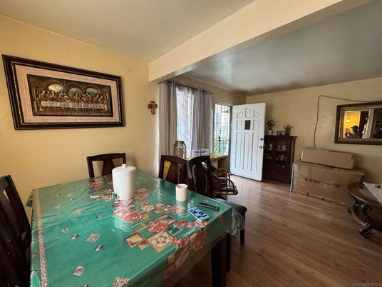 Dining room, Interior, Wood Texture Flooring