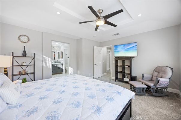 Bedroom, Interior, Recessed Lighting