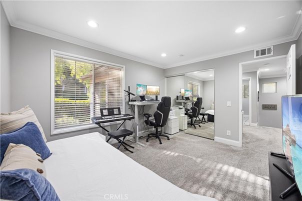 Bedroom, Home Office, Interior, Recessed Lighting