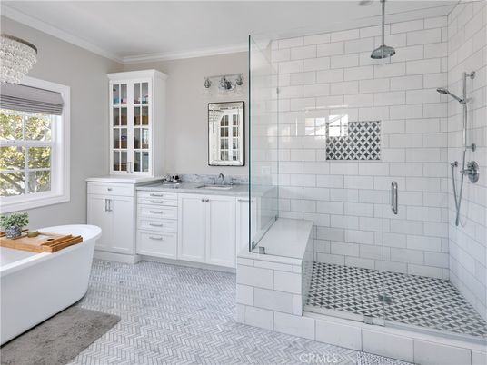 Bathroom, Free Standing Baths, Glass Shower, Interior