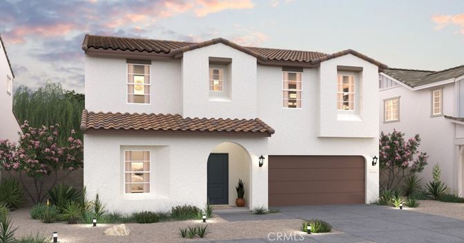 Attached, Exterior, Facade, Spanish Mediterranean