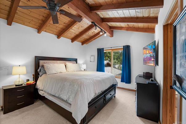 Bedroom, Interior, Wooden Beams, Wooden Ceilings