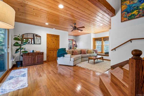 Interior, Living room, Recessed Lighting, Wooden Ceilings, Wood Texture Flooring