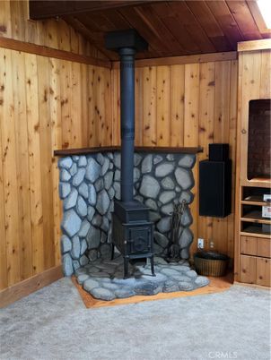 Fireplace, Interior, Wooden Ceilings, Wooden Walls
