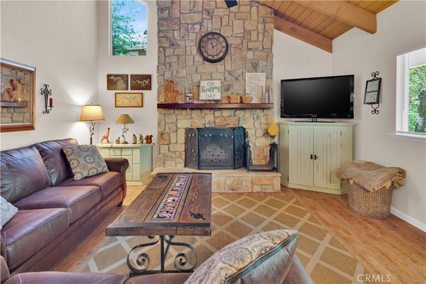 Chandelier, Dining room, Interior, Kitchen, Recessed Lighting, Wooden Beams, Wooden Ceilings, Wood Texture Flooring