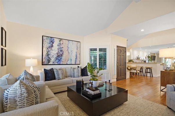Dining room, Interior, Kitchen, Living room, Recessed Lighting, Wood Texture Flooring