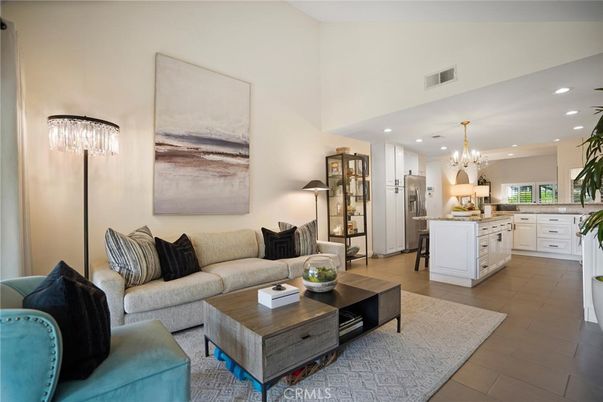 Chandelier, Interior, Kitchen, Living room, Recessed Lighting