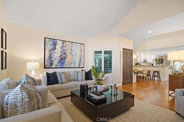 Dining room, Interior, Kitchen, Living room, Recessed Lighting, Wood Texture Flooring