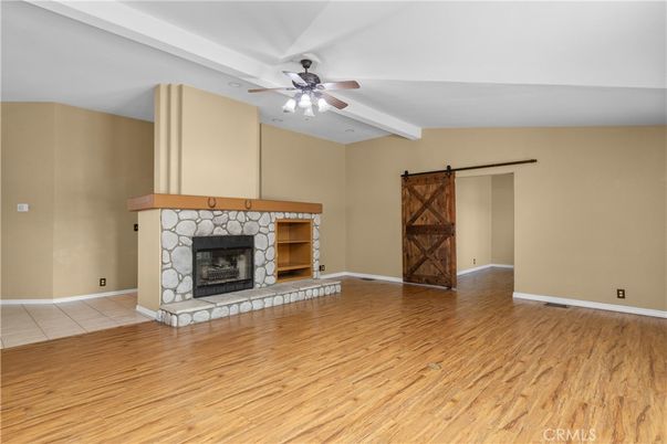 Empty room, Fireplace, Interior, Wood Texture Flooring