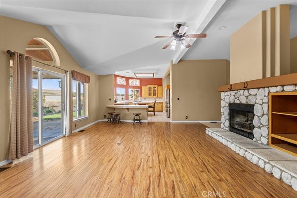 Fireplace, Interior, Wood Texture Flooring