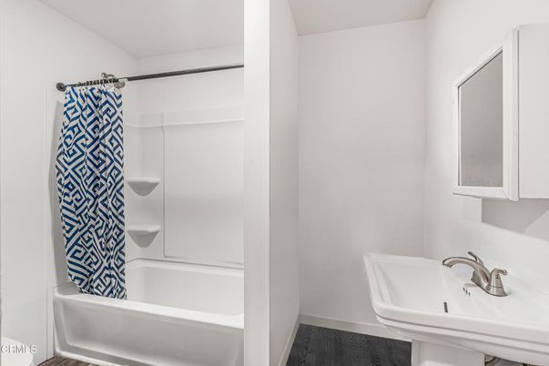 Bathroom, Interior, Wood Texture Flooring