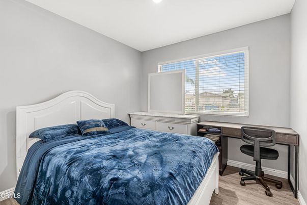 Bedroom, Home Office, Interior, Recessed Lighting, Wood Texture Flooring