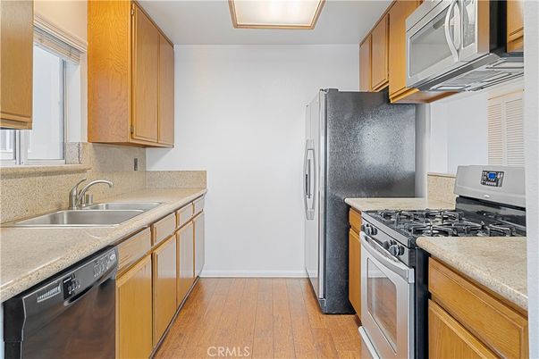 Interior, Kitchen, Wood Texture Flooring