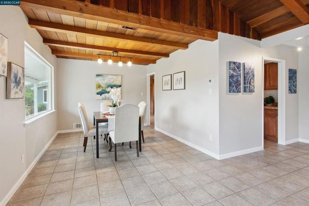 Dining room, Interior, Wooden Beams, Wooden Ceilings