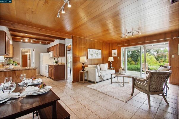 Interior, Kitchen, Living room, Wooden Ceilings, Wooden Walls