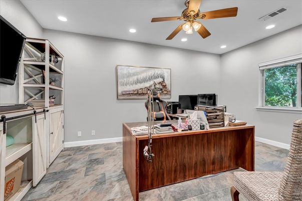 Home Office, Interior, Recessed Lighting