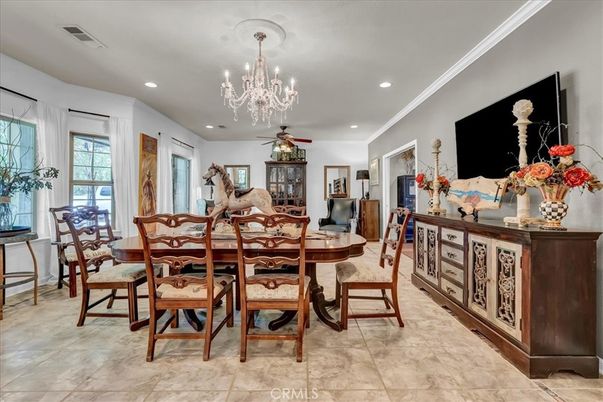 Chandelier, Dining room, Interior, Recessed Lighting