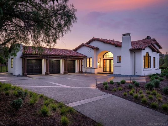 Attached, Backyard, Exterior, Facade, Spanish Mediterranean