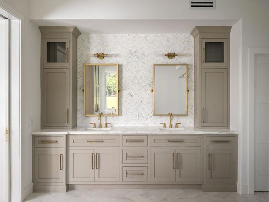 Bathroom, Dual Sink Vanities, Interior, Marble