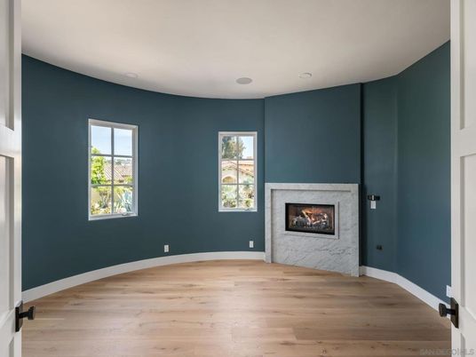 Empty room, Fireplace, Interior, Wood Texture Flooring