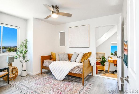 Bedroom, Interior, Wood Texture Flooring