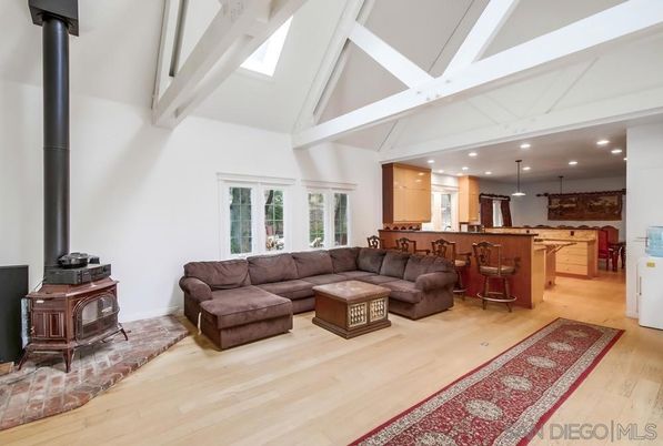 Interior, Kitchen, Living room, Pendant Lights, Recessed Lighting, Wood Texture Flooring