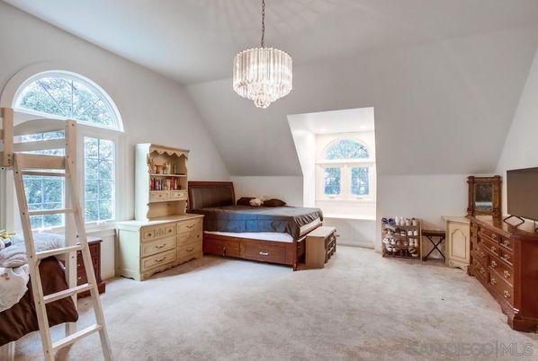 Bedroom, Chandelier, Interior