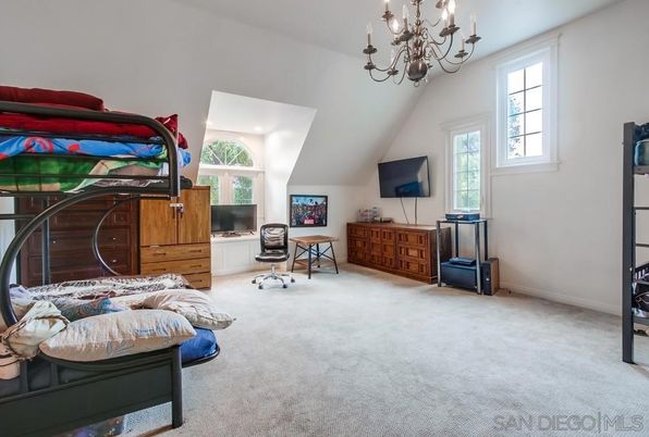 Chandelier, Home Office, Interior, Recessed Lighting