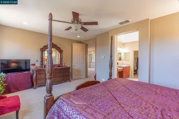 Bedroom, Interior, Recessed Lighting