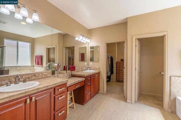 Bathroom, Dual Sink Vanities, Interior, Tile Countertops