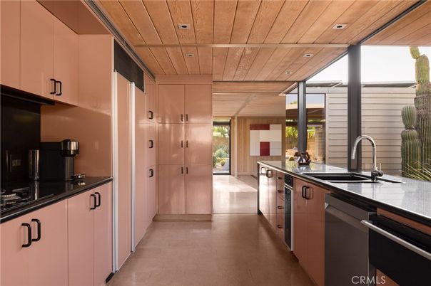 Interior, Kitchen, Recessed Lighting, Stainless Steel Appliances, Wooden Ceilings
