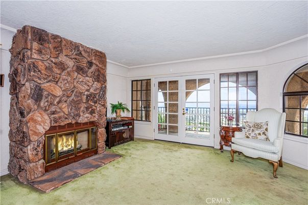 Fireplace, Interior, Stone Walls