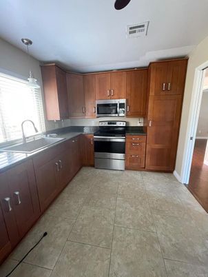Interior, Kitchen, Pendant Lights, Stainless Steel Appliances