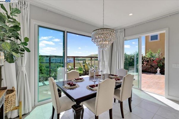 Chandelier, Dining room, Interior, Recessed Lighting