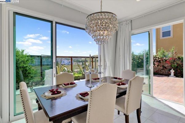 Chandelier, Dining room, Interior, Water